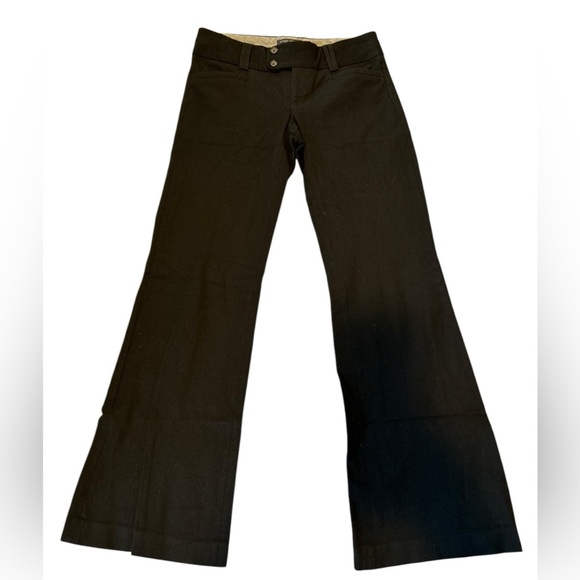 Banana Republic Pants - Banana Republic sz 6 The Sloan Fit Pants Flat front  black stretchy